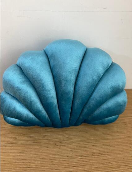 Ocean Bloom: Vibrant Shell-Shaped Cushions