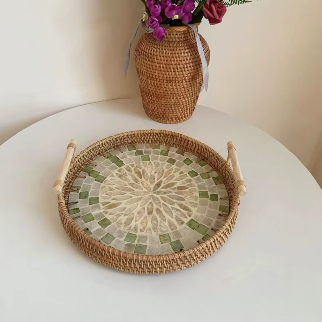 Decorative Rattan Tray
