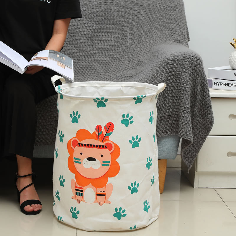 Animal Kingdom: Kid's Cartoon Laundry Basket