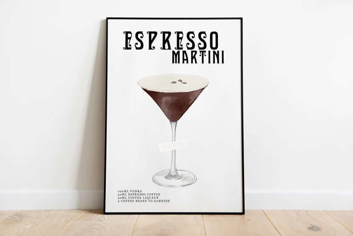 Vintage Spirits: Classic Cocktail Wall Art