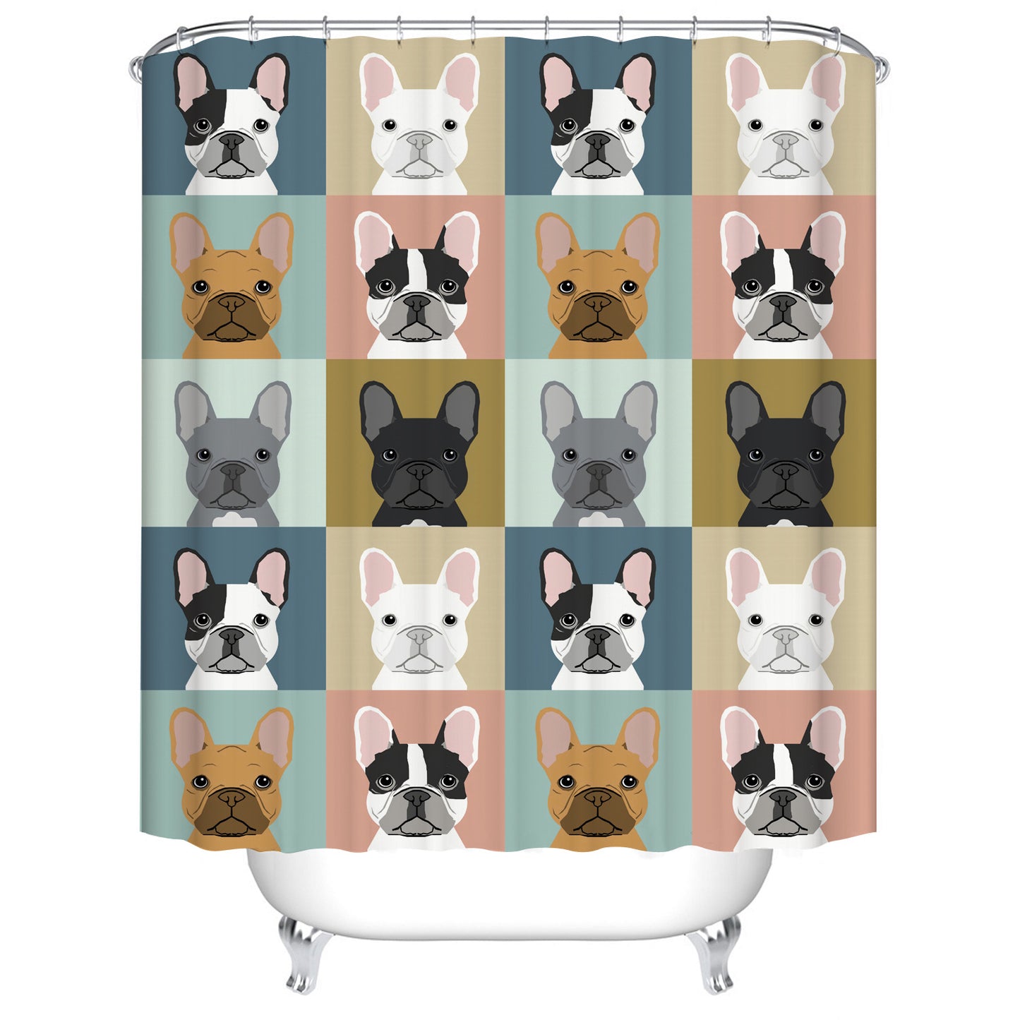 Adorable Dog Shower Curtain