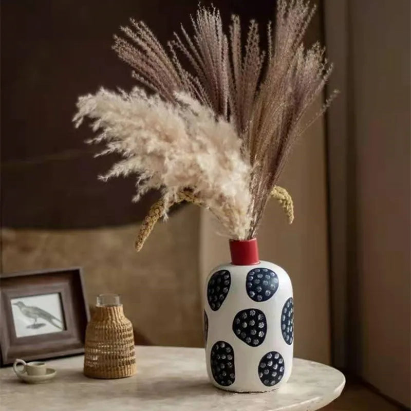 Navy & White Ceramic Vase Collection