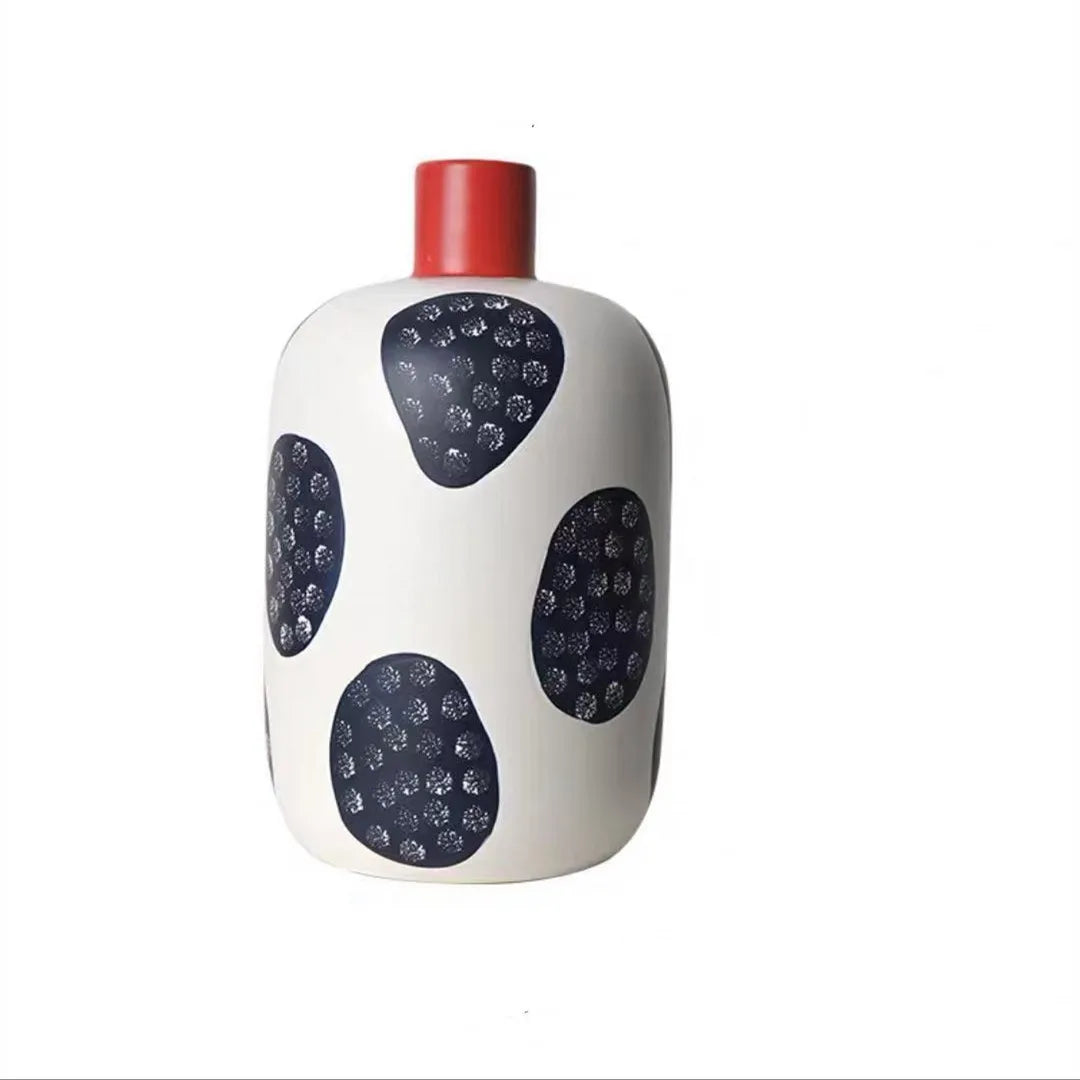 Navy & White Ceramic Vase Collection