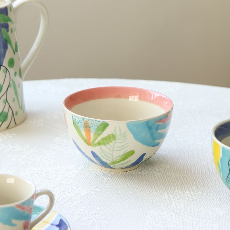 Aquarelle Bliss: Hand Painted Porcelain Tableware