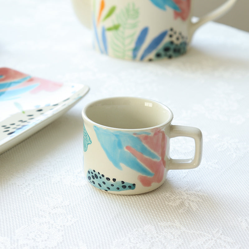 Aquarelle Bliss: Hand Painted Porcelain Tableware