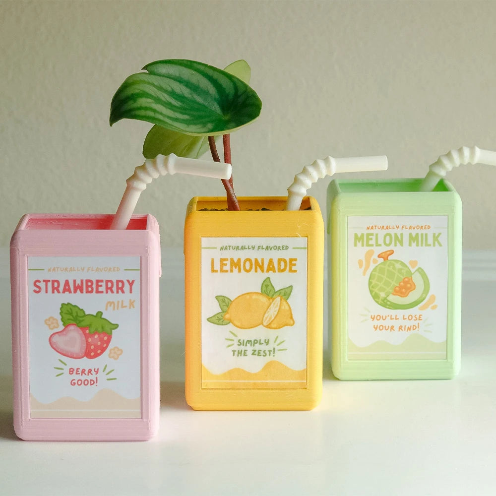 Juicy Ceramique: Petite Juice Box Vases