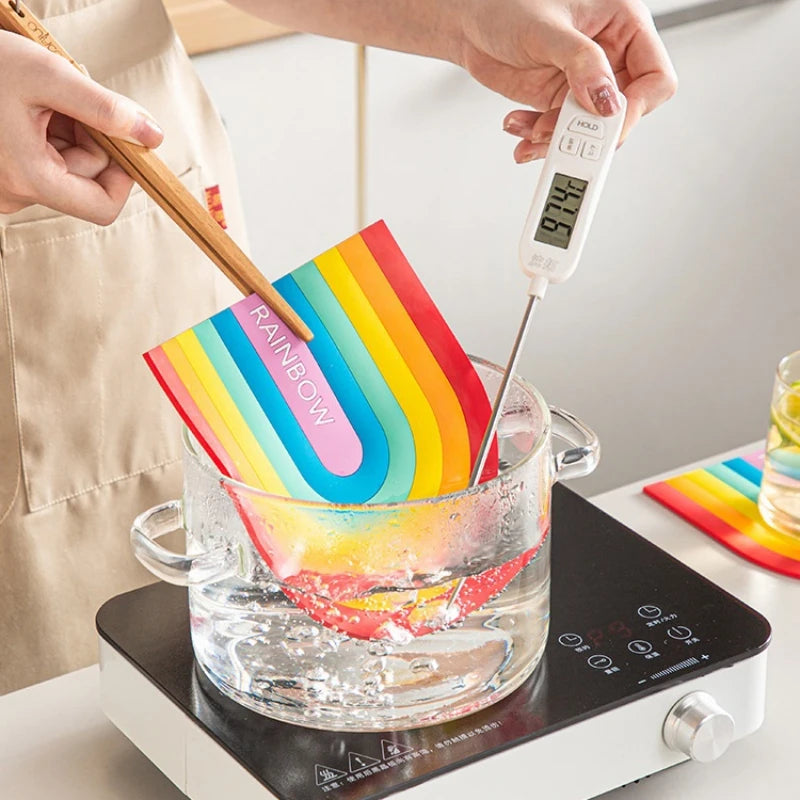 Rainbow Delight Silicone Kitchen Mat