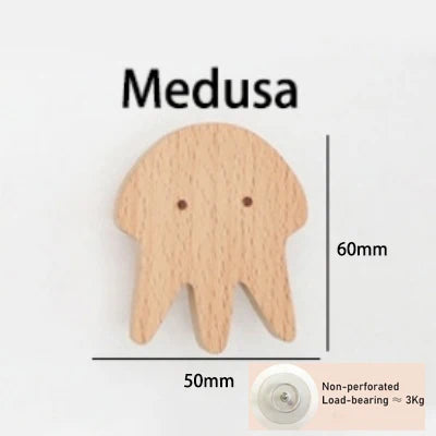 Cute Animal Wooden Wall Hooks