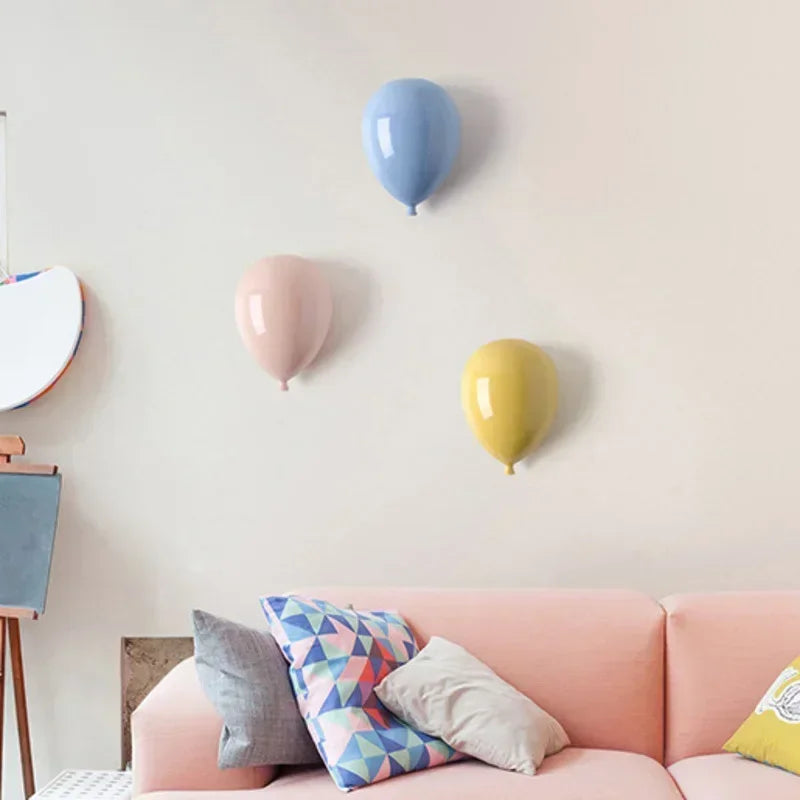 Whimsy Balloons Ceramic Wall Decor