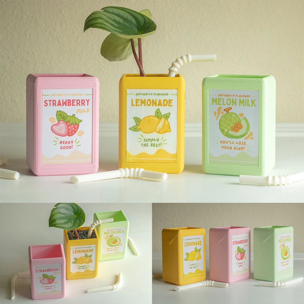 Juicy Ceramique: Petite Juice Box Vases