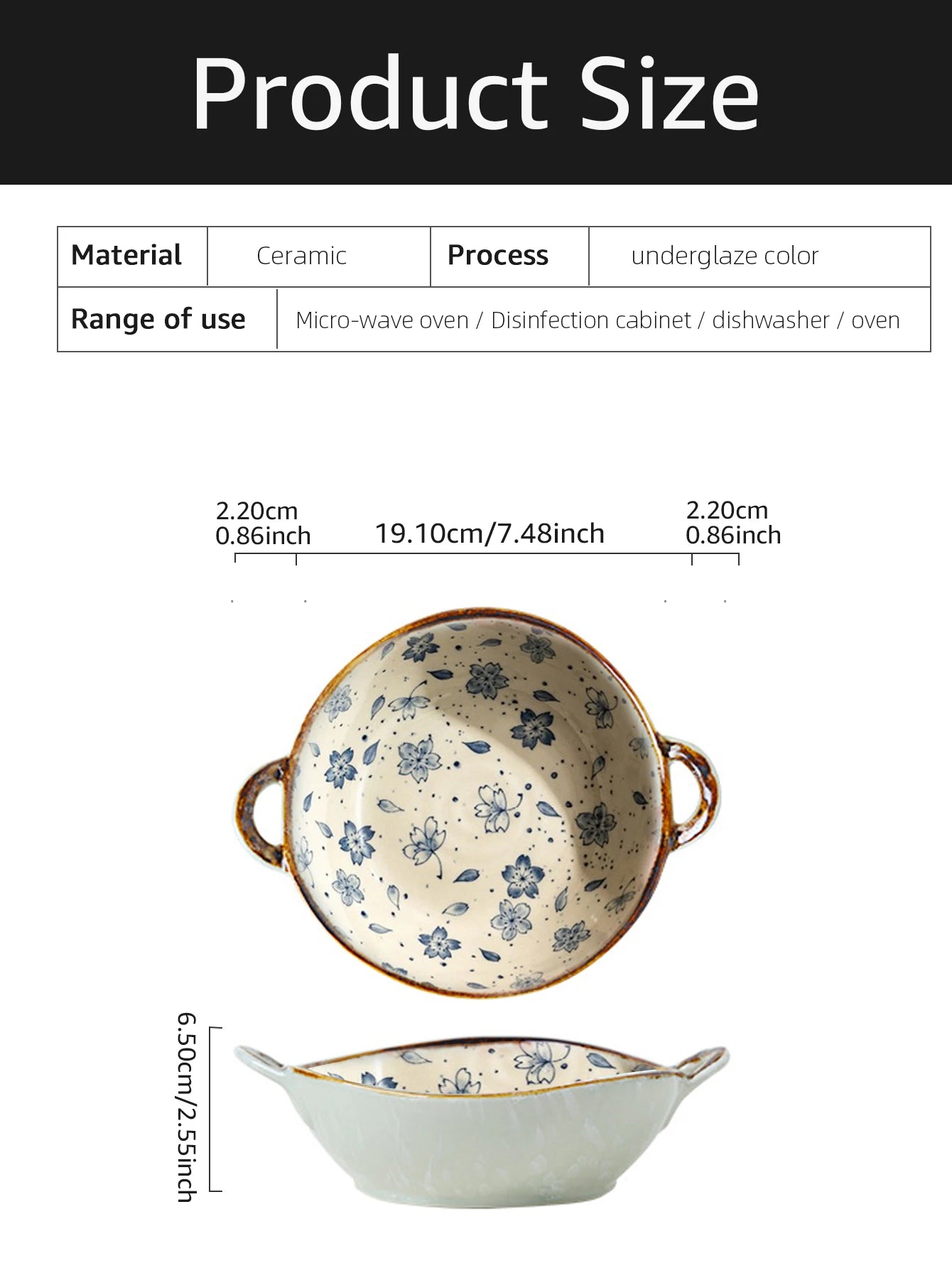 Artisanal Ceramic Bowl with Handles