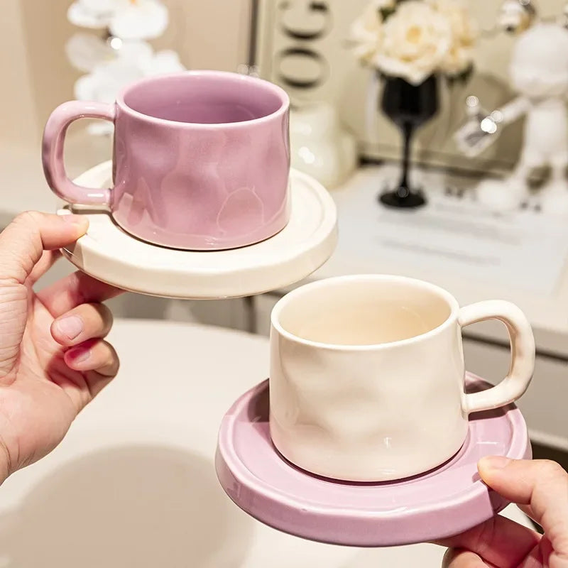 Pastel Mug and Saucer
