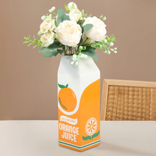 Juice Box Vase: The Citrus Ceramique Collection