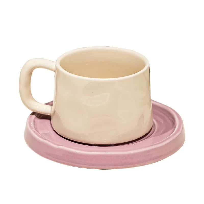 Pastel Mug and Saucer