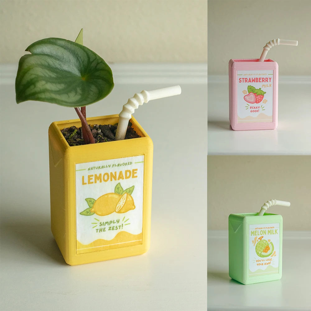 Juicy Ceramique: Petite Juice Box Vases