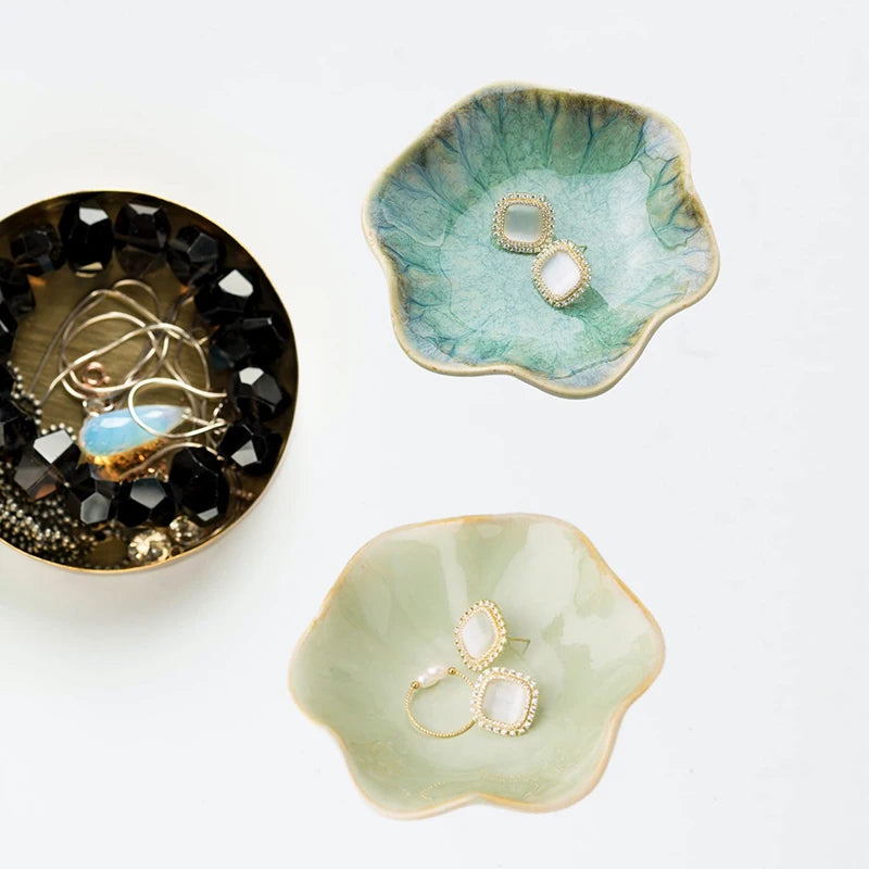 Lotus Ceramic Jewellery Dish