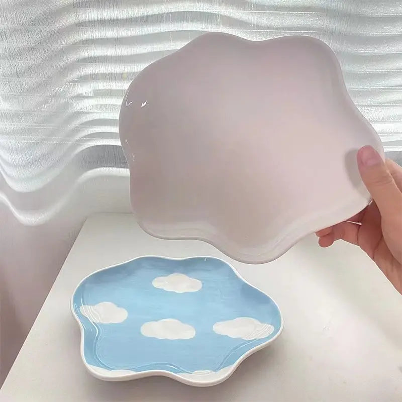 Cloud Drift Ceramic Plate