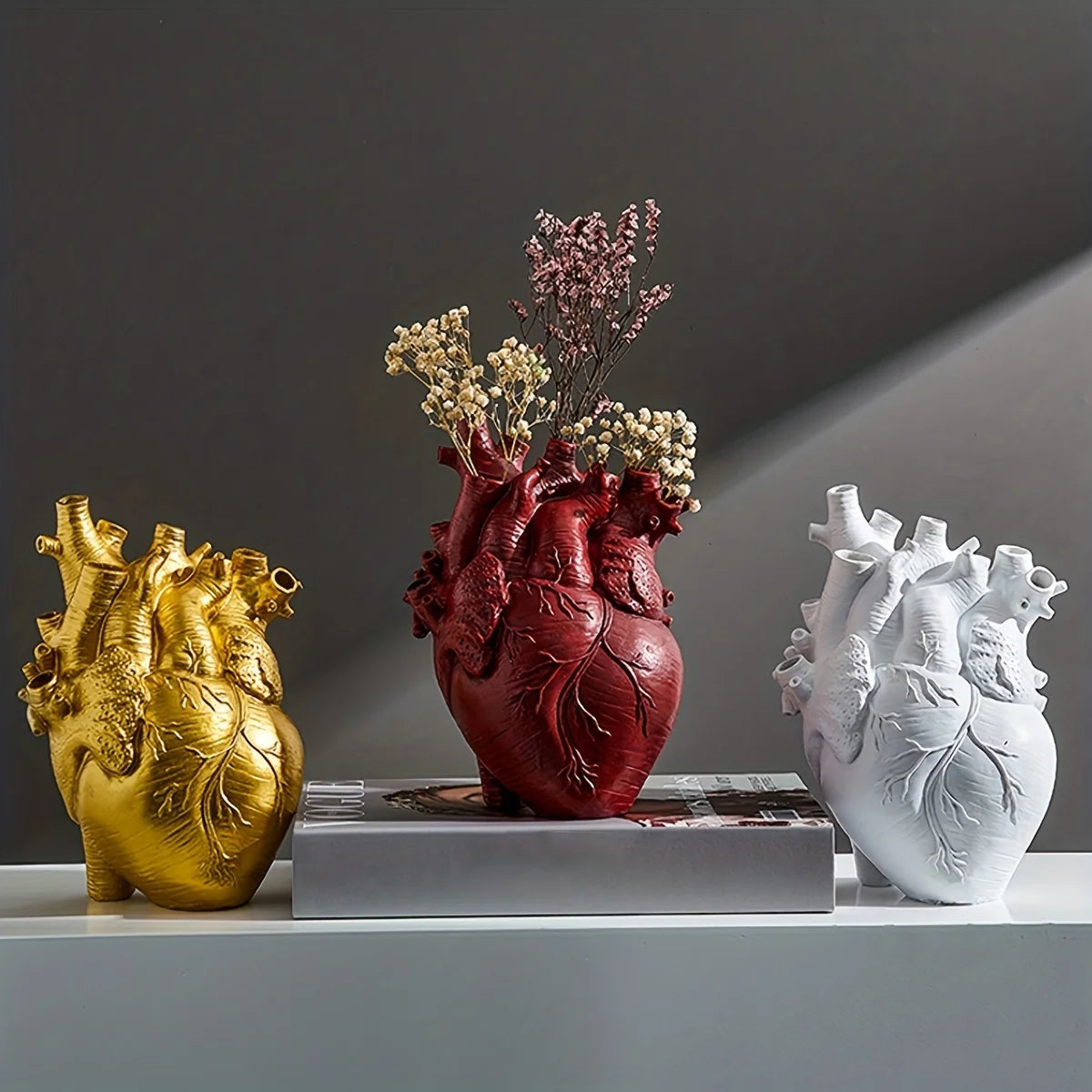 Heartfelt Bloom: Heart-Shaped Vase