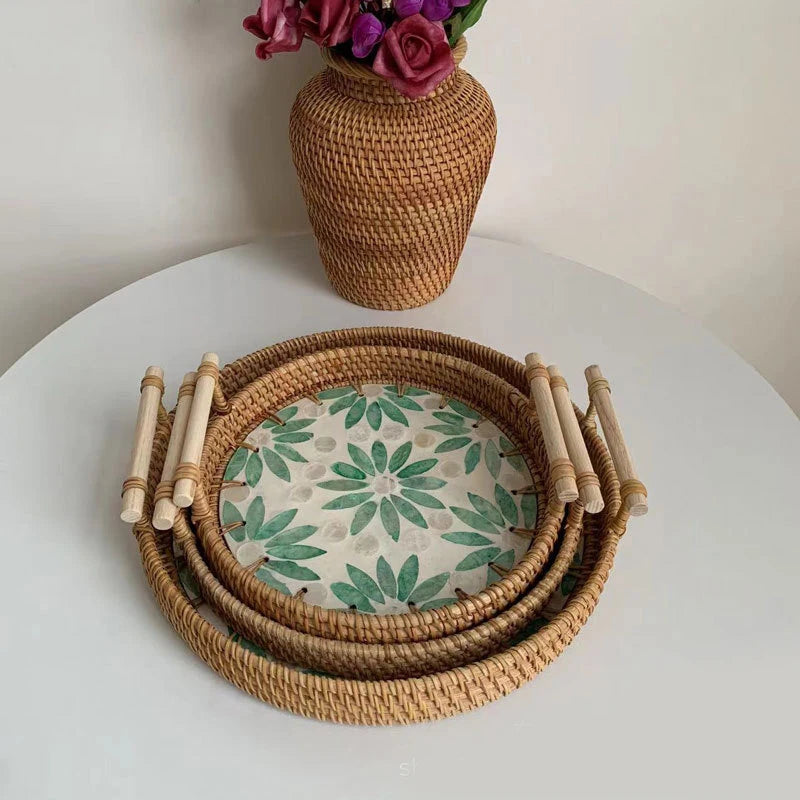 Decorative Rattan Tray