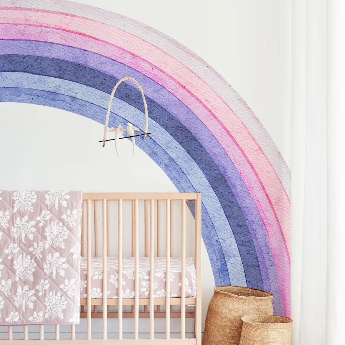 Rainbow Dreams: Large Purple Wall Stickers