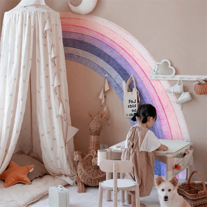 Rainbow Dreams: Large Purple Wall Stickers