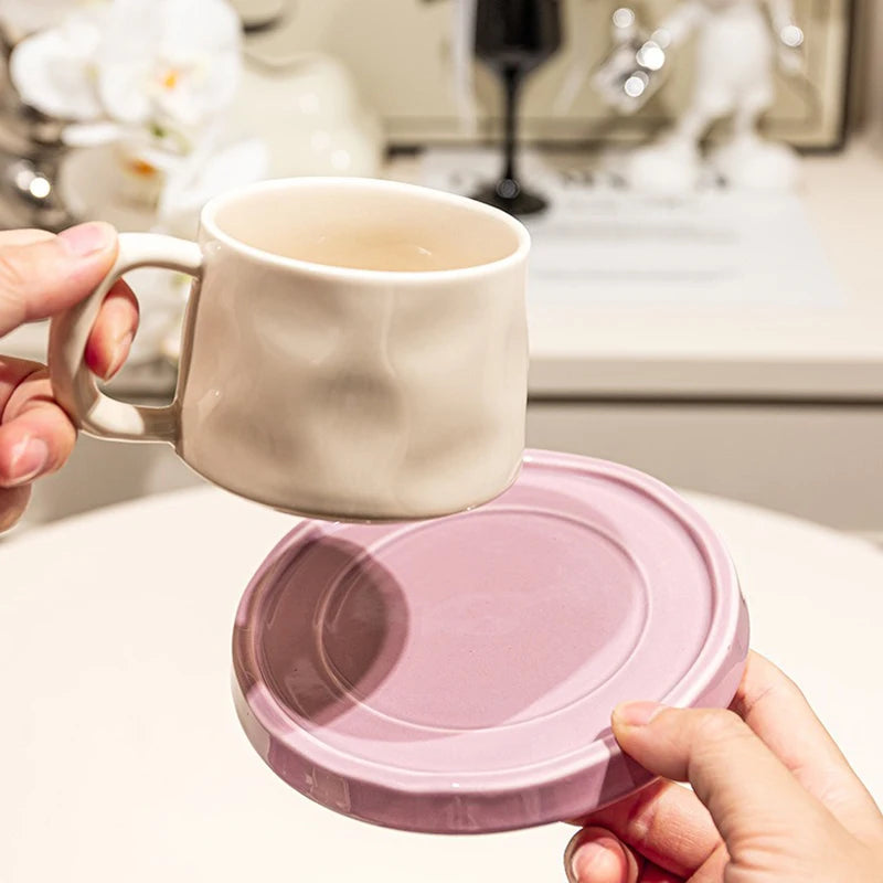 Pastel Mug and Saucer