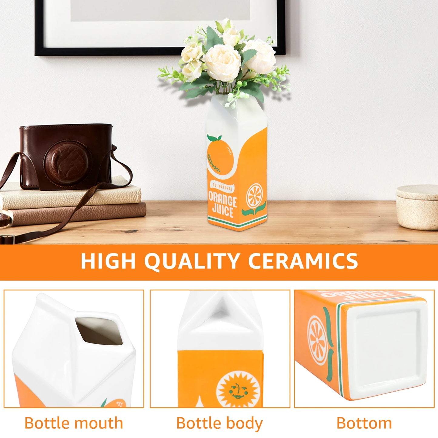 Juice Box Vase: The Citrus Ceramique Collection