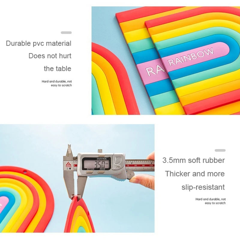 Rainbow Delight Silicone Kitchen Mat