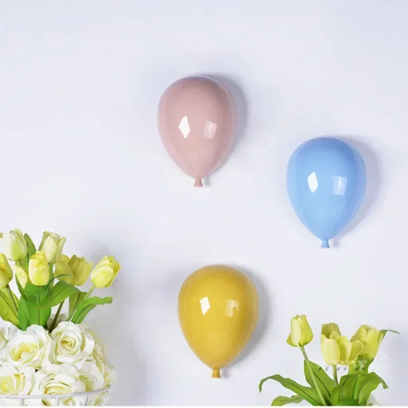 Whimsy Balloons Ceramic Wall Decor