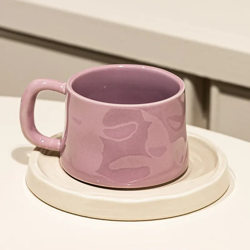 Pastel Mug and Saucer