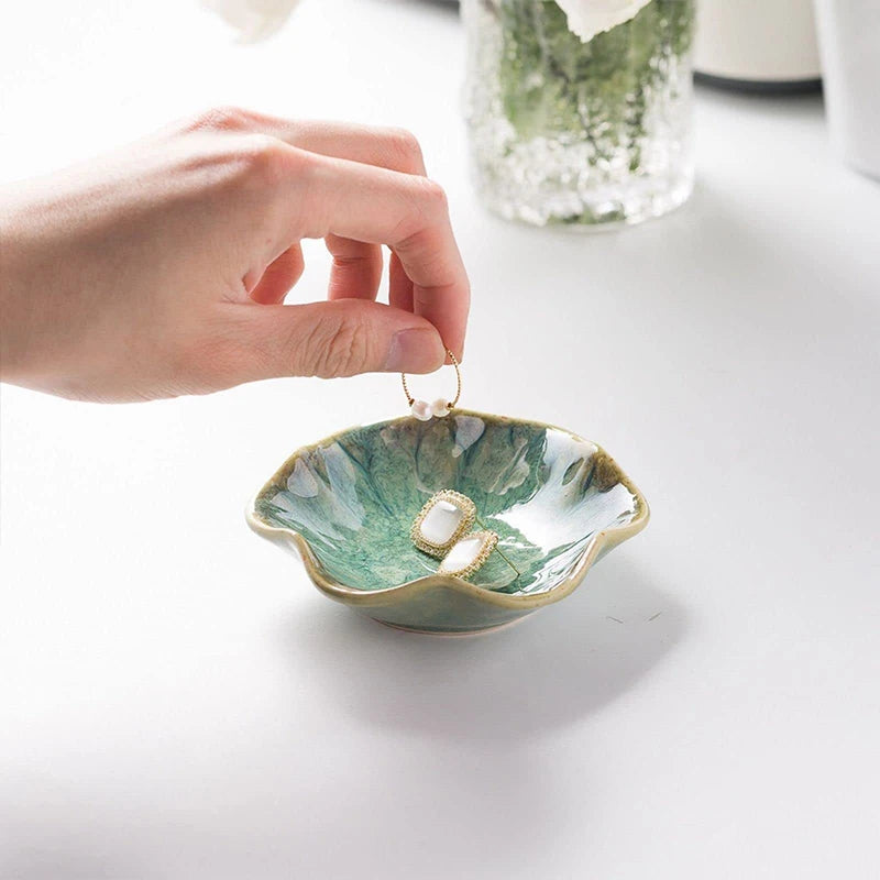 Lotus Ceramic Jewellery Dish