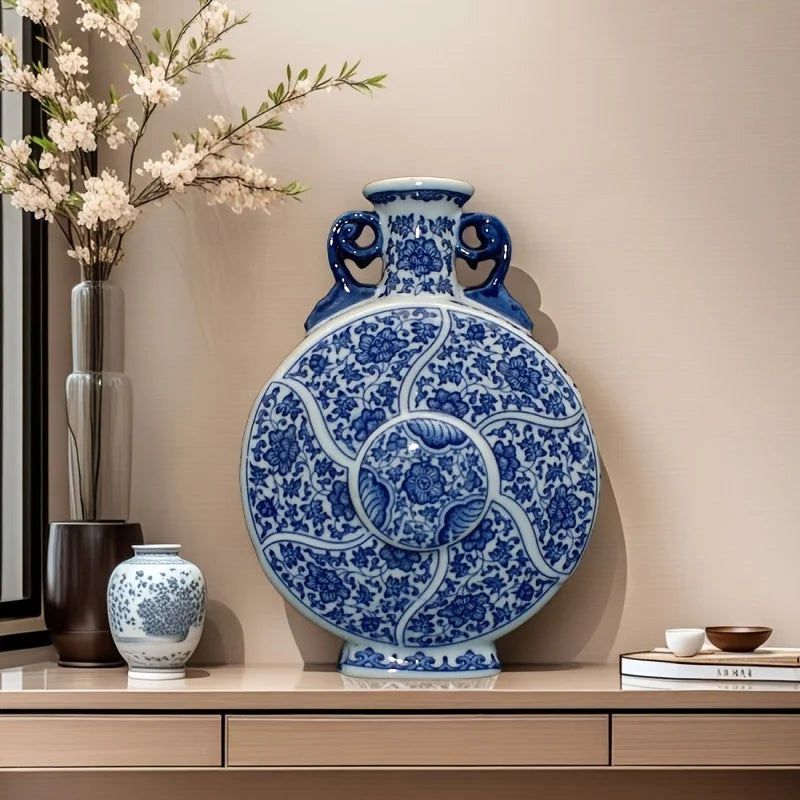 Imperial Bloom Double-Ear Vase