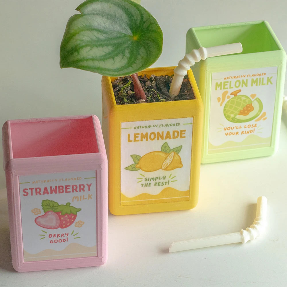 Juicy Ceramique: Petite Juice Box Vases