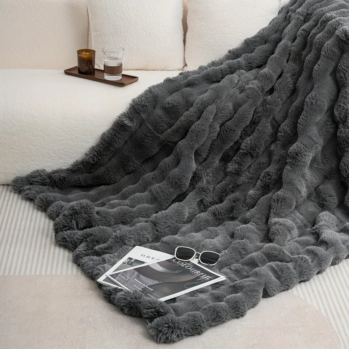 Cosy Faux Fur Throw