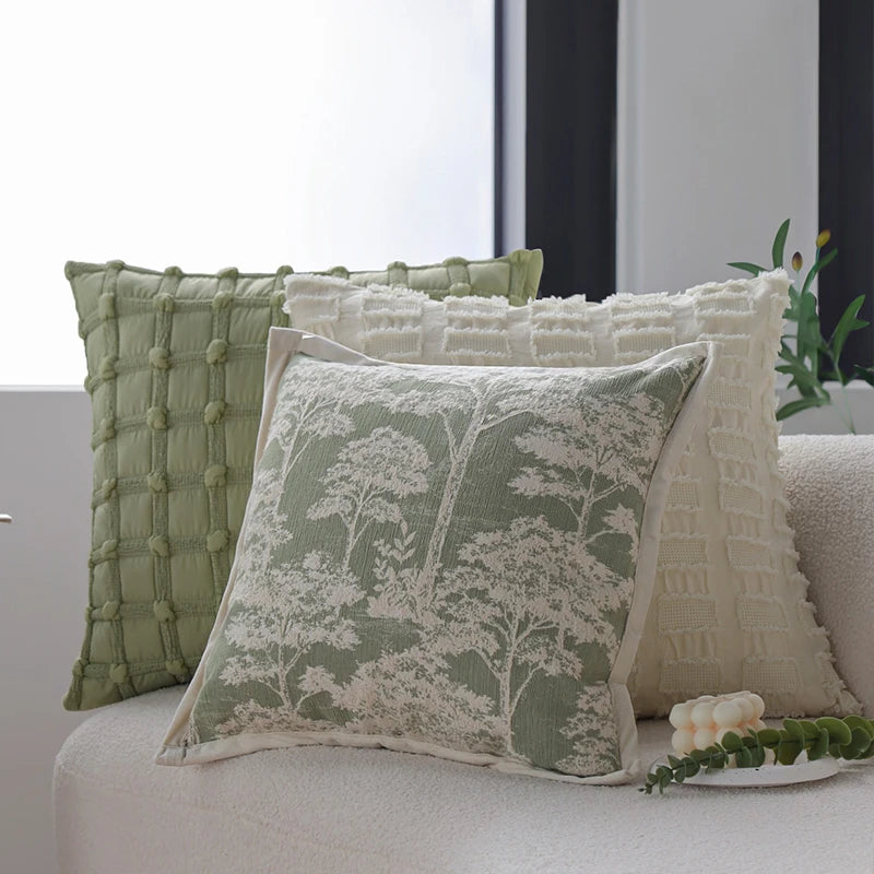 Sage Jacquard Cushion