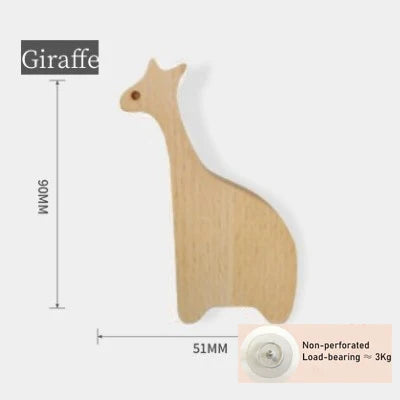 Cute Animal Wooden Wall Hooks