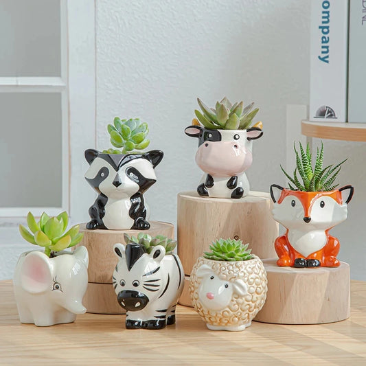Ceramic Animal Plant Pots