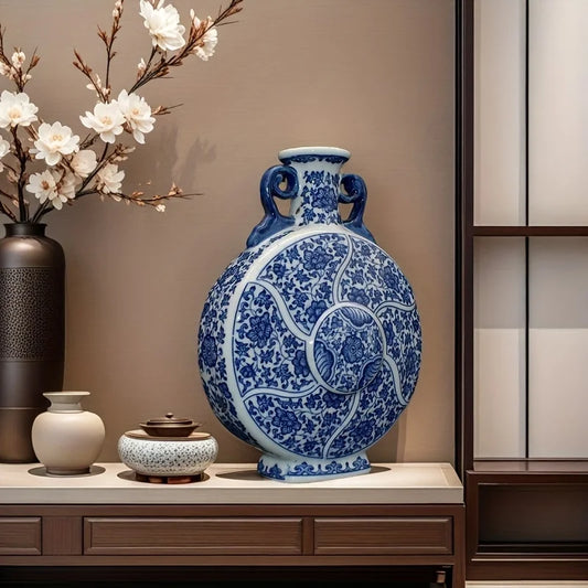 Imperial Bloom Double-Ear Vase