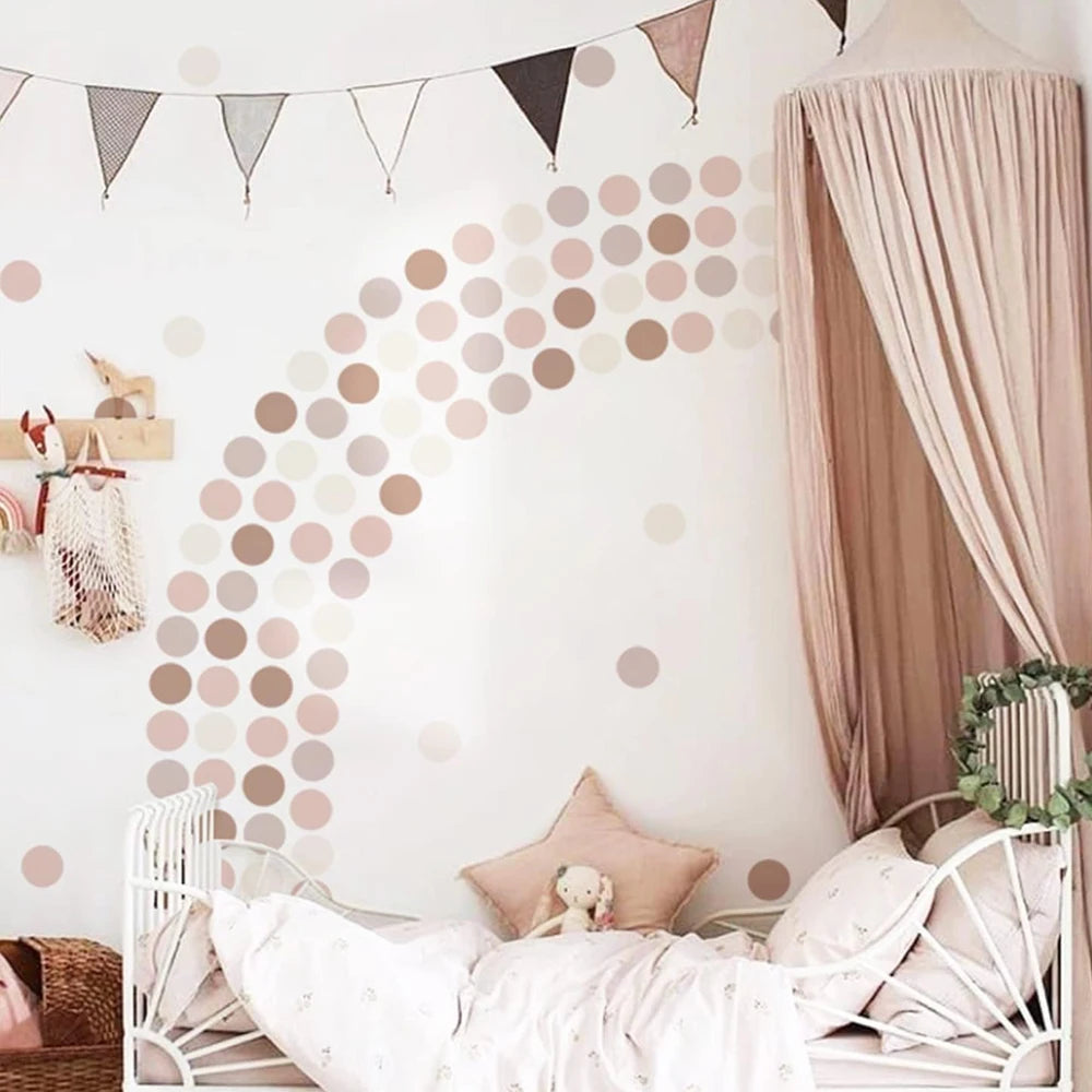 Boho Polka Dots Wall Stickers - Peel & Stick Wall Decals