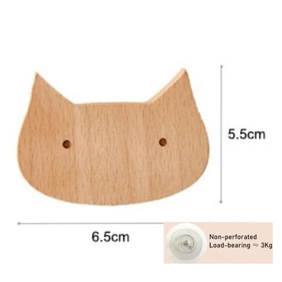 Cute Animal Wooden Wall Hooks