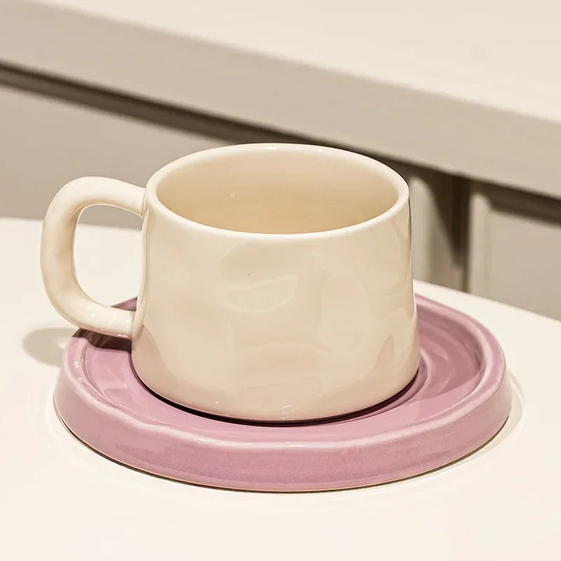 Pastel Mug and Saucer