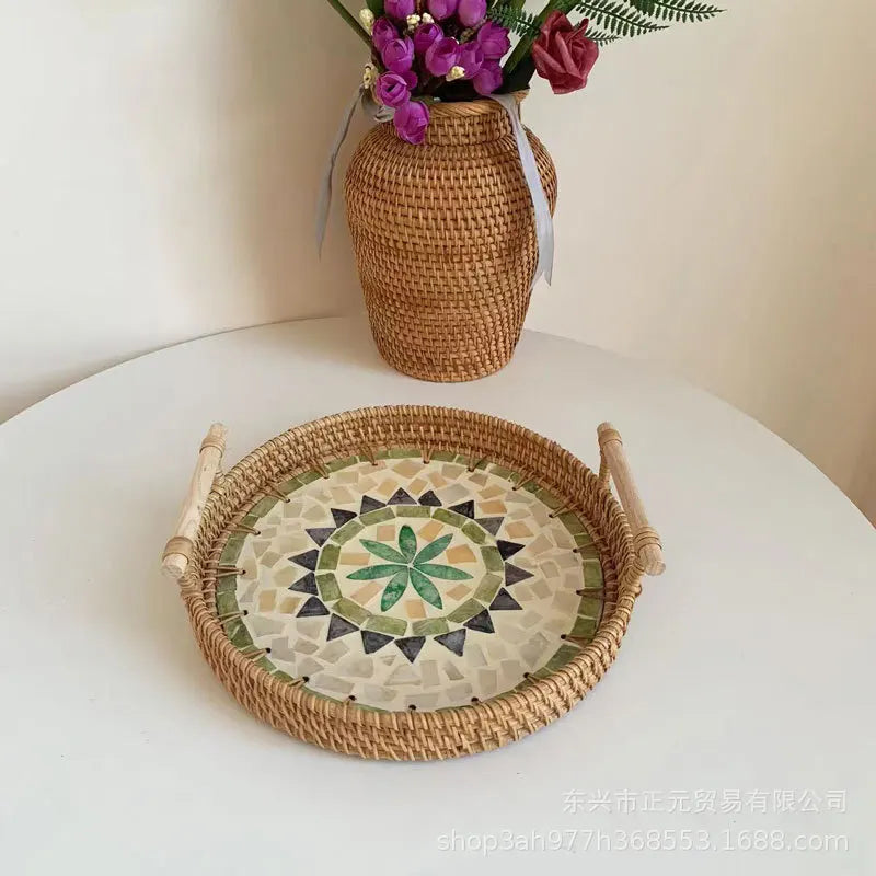 Decorative Rattan Tray