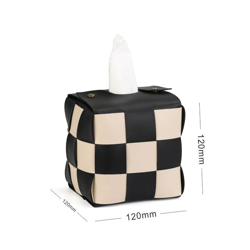 Checkerboard Charm: Tissue Box