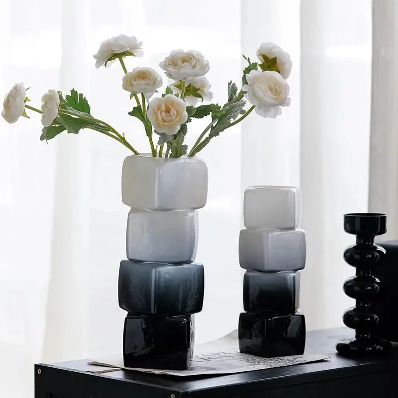 Aurora Gradient Square Vase