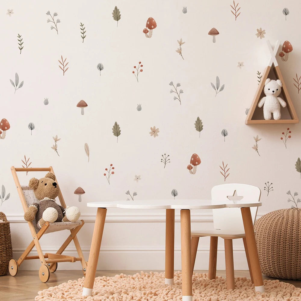 Branch & Flowers Pattern Decals