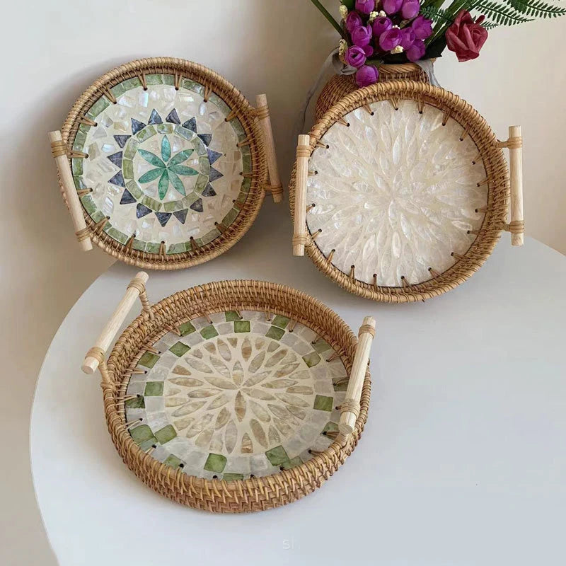 Decorative Rattan Tray