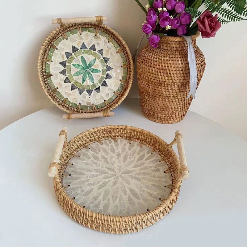 Decorative Rattan Tray