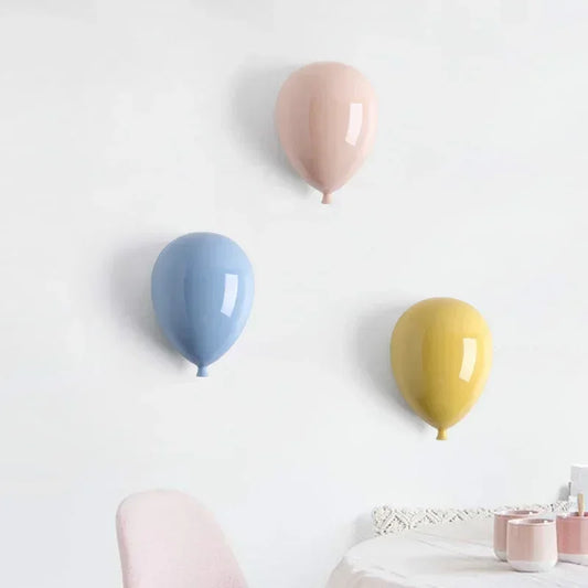 Whimsy Balloons Ceramic Wall Decor