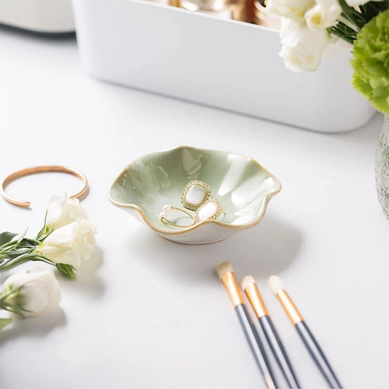 Lotus Ceramic Jewellery Dish
