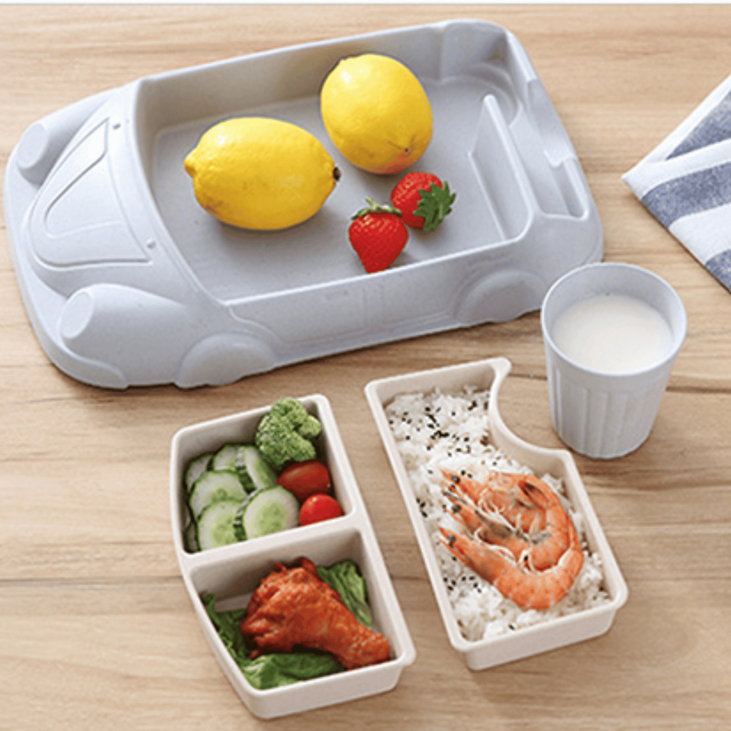 Zoom Zest: Fun Car-Shaped Tableware for Kids